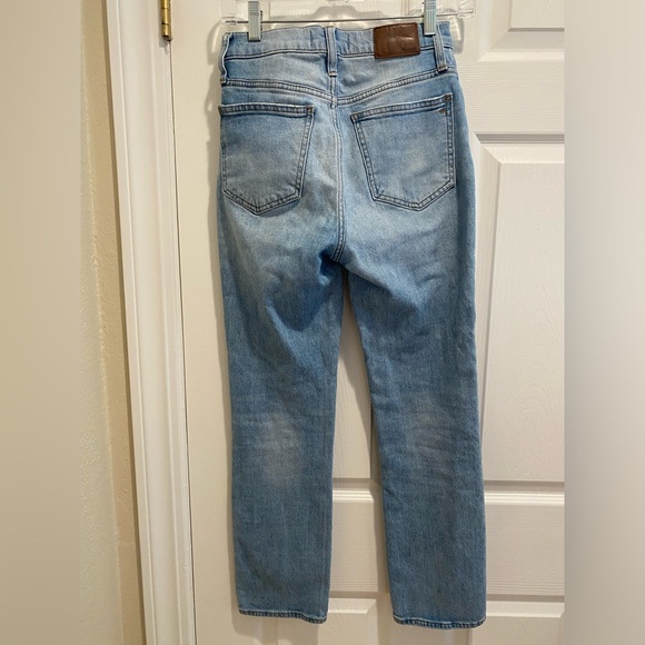 Madewell Slim Demi Boot Denim Sz 24 - Picture 3 of 4